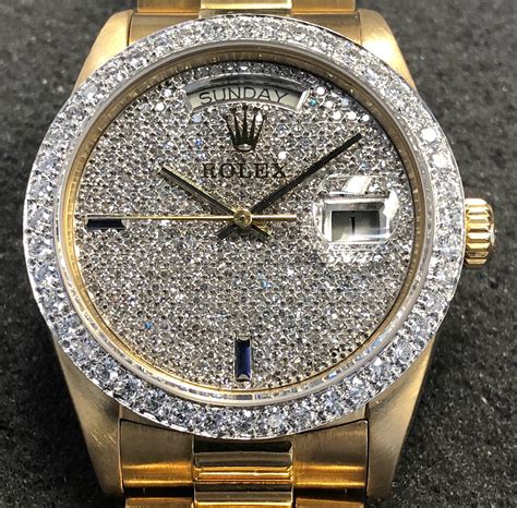 rolex gold chronometer mesh band|Rolex diamond dial.